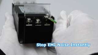 YBX 신형 단상 필터 플라스틱 하우징 터미널 블록 커버 쇼케이스가 있는 EMI/EMC 필터