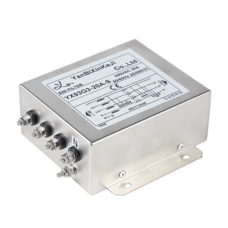 3단계 4 와이어 EMI 필터 380V/520V