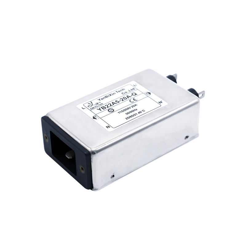 YB22A5-20A-Q IEC 입구 EMI 필터 UL 인증 115V 250V 소켓 타입 메인 필터