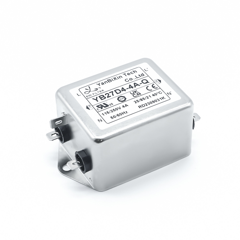 두 단계 단일 단계 필터 115V 250V 4A 빠른 - 터미널 출력 EMI 필터