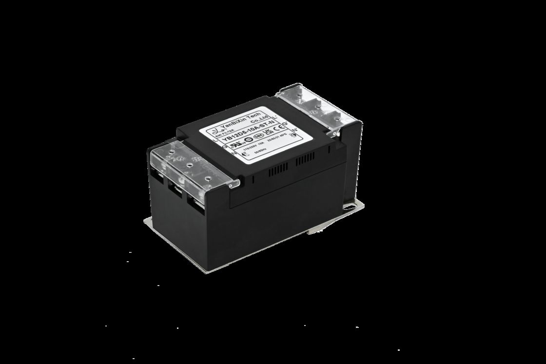 단상 필터 안전 플라스틱 하우징 EMI/EMC 필터 (터미널 블록 커버 포함)