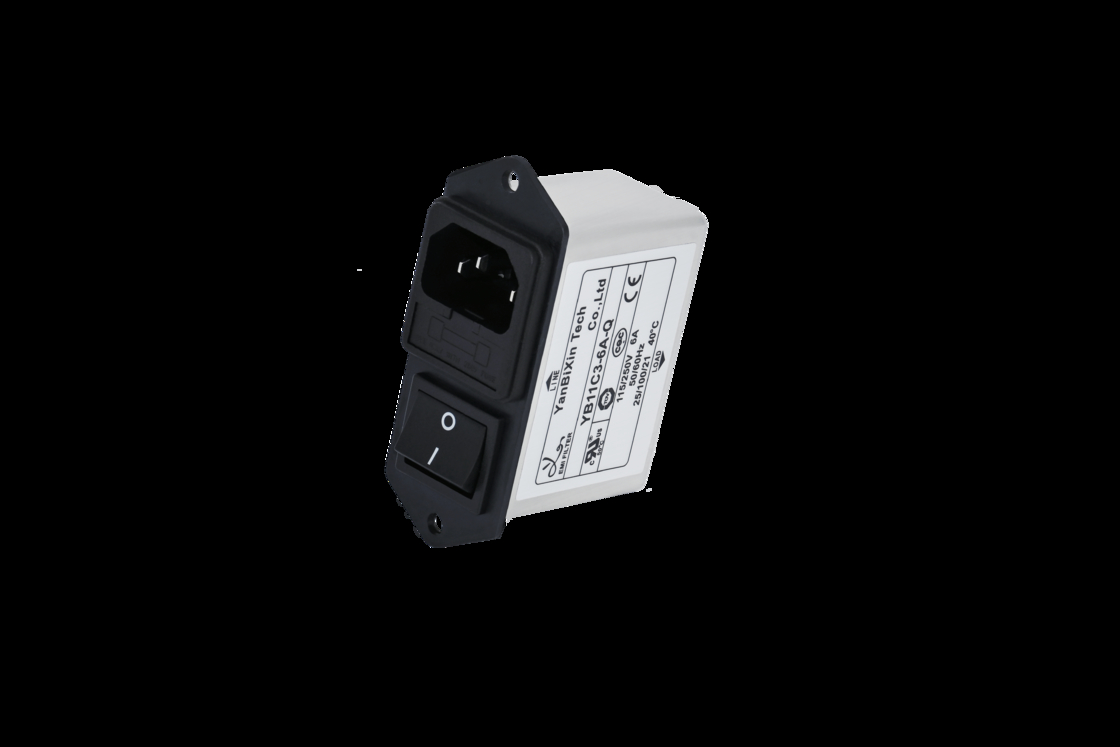 110V/250V AC EMI 필터 10A 전력 입력 모듈 필터 녹색 스위치