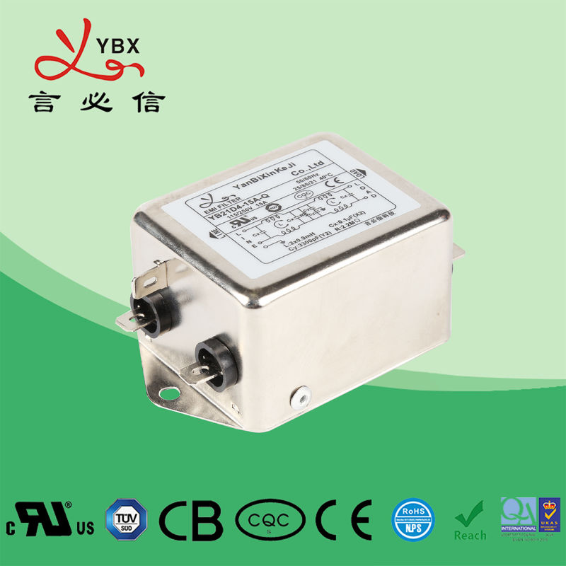 산업 EMI EMC 동력선 여과기 고성능 YB22D4 20A 250VAC